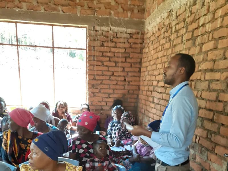 A TISER officer facilitating a community training