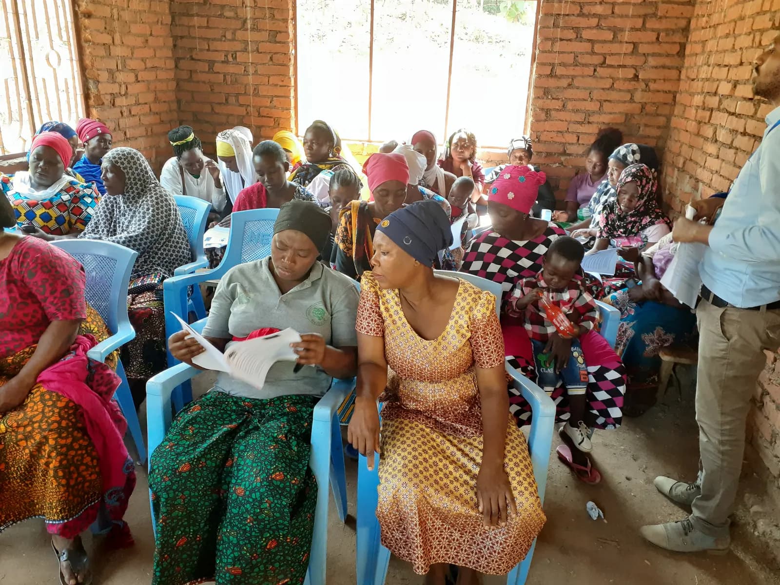 Women's group at a TISER training session